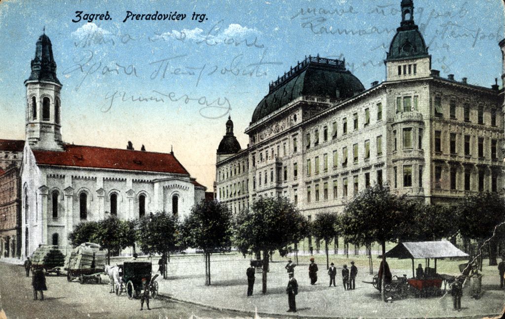 Trg Petra Preradovića 1919. godine